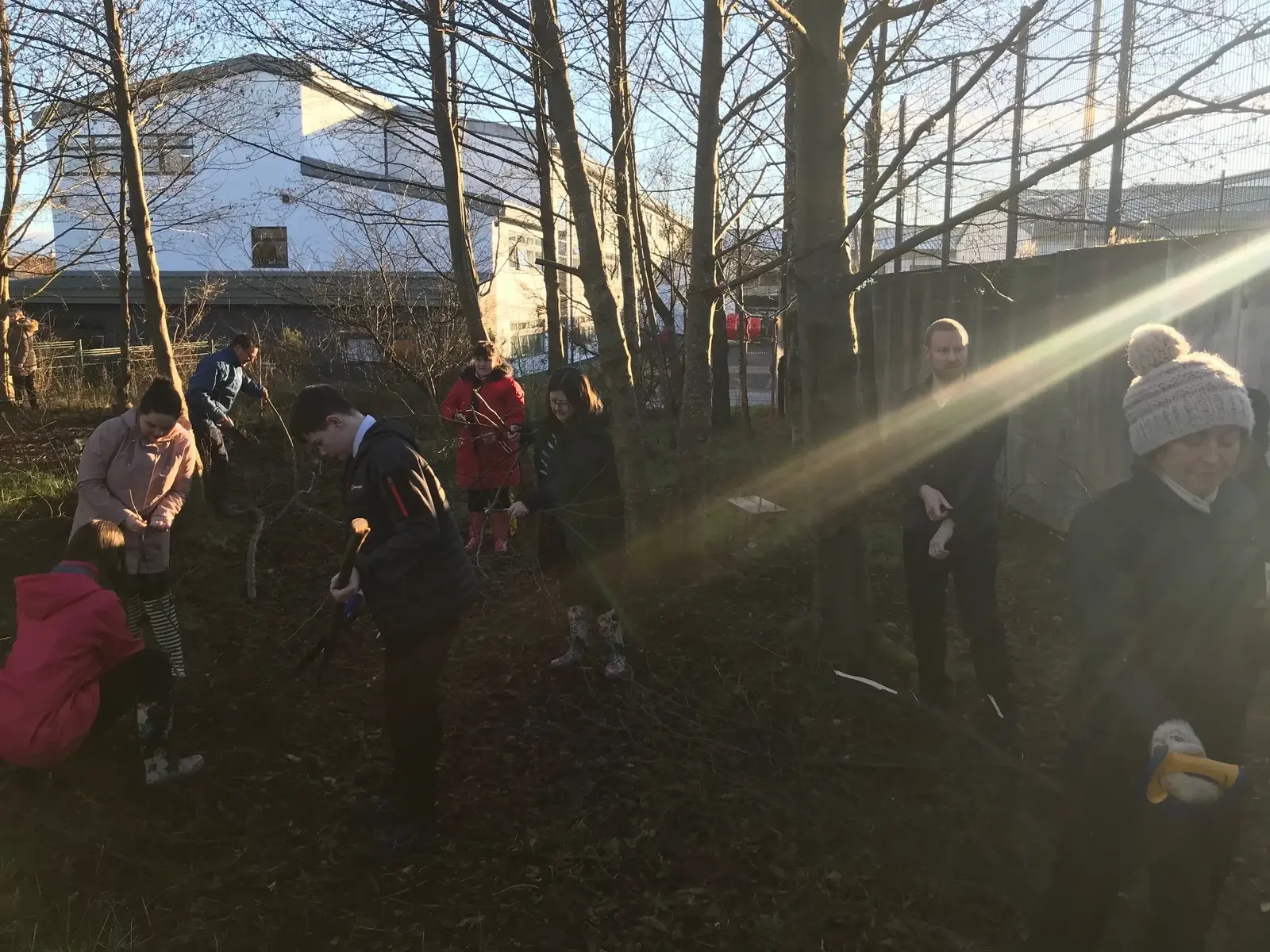 Winter work party